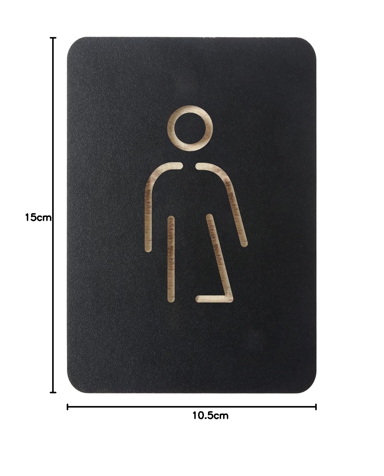 Plaque En Plexiglas Avec Pictogramme Et Texte "toilettes