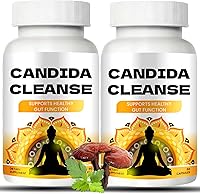 Vista 7 de Candida Cleanse - Soporte intestinal y colon, fórmula avanzada, hoja de orégano, ajenjo, nogal negro, ácido caprílico