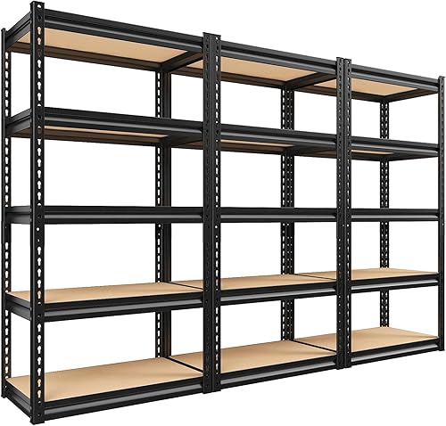 REIBII Estantes de almacenamiento de 5 niveles para garaje, estantes de metal, estantería de almacenamiento de garaje, unidad de carga de 1550 disponible en Yaxa Venezuela