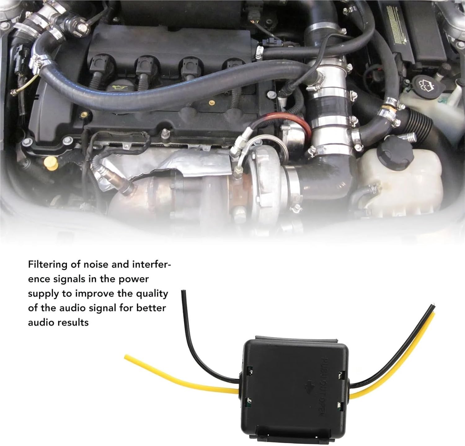 2Pcs Car Power Filter 12V Interference Proof Noises Reduction Reliable Stereo Power Supply Filter For Equalizers Amplifiers