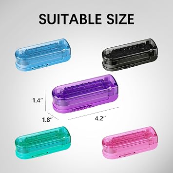 Pill Cutter Splitter for Small and Tiny Pills, Pill Splitter for Multiple Pills at a Time with Centering Device and Stainless Steel Blade (Black)