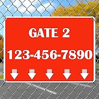 Vista 4 de Custom Metal Personalized Sign Outdoor, Customize with Image Text, Custom Sign for Office, Gate, Home, Parking, Delivery, Pool, Reflective &