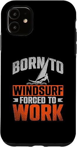 Miniatura 10 de iPhone 12 mini Born To Windsurf Forced To Work Surfing Case