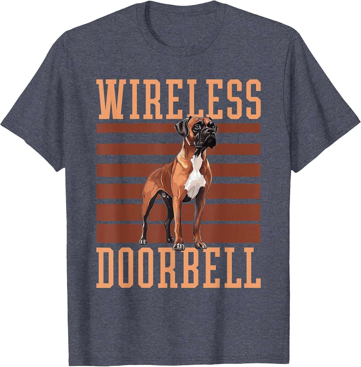 Boxer Dog Breed Wireless Doorbell T-Shirt image 3