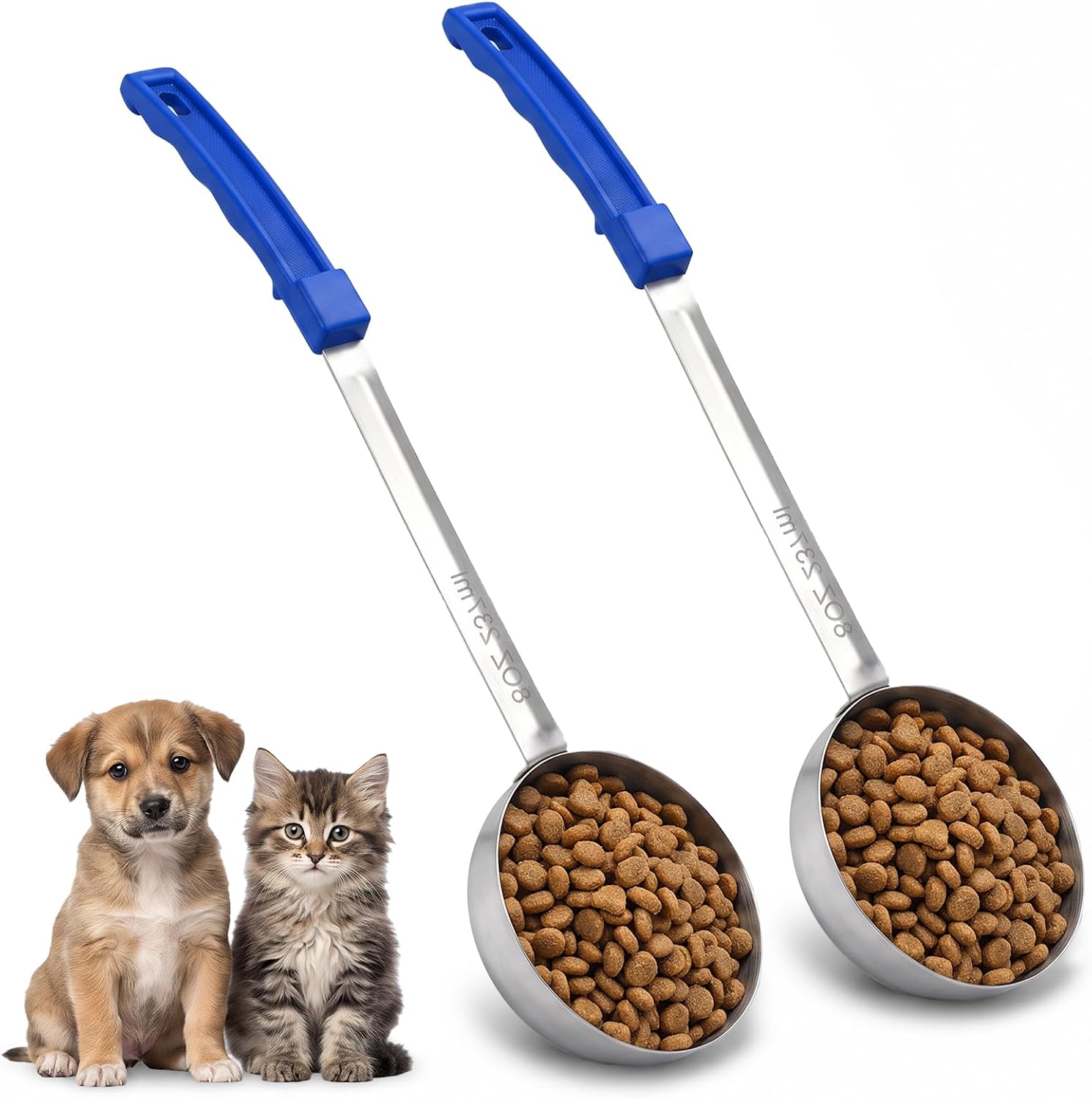 2 Pcs Dog Food Scoop 1 Cup, Dog Food Measuring Cup