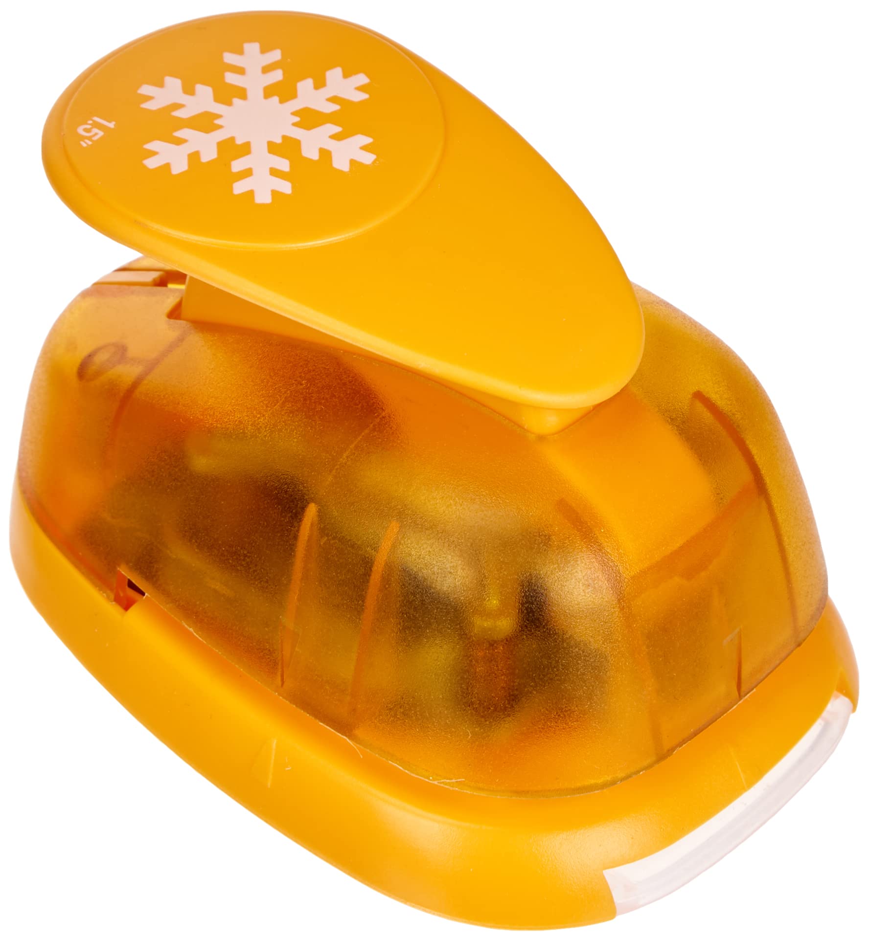 Artemio Big Lever Punch Perforatore A Leva Forma Fiocco Di Neve 2,5 Cm - Arancione