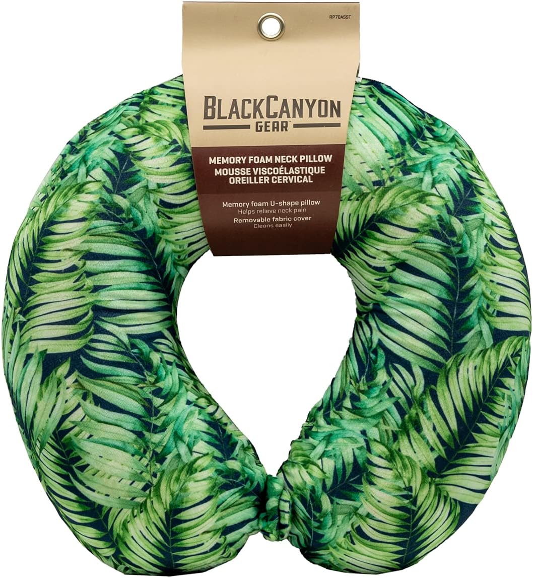 RoadPro RP70ASST Print Memory Foam Neck Pillow