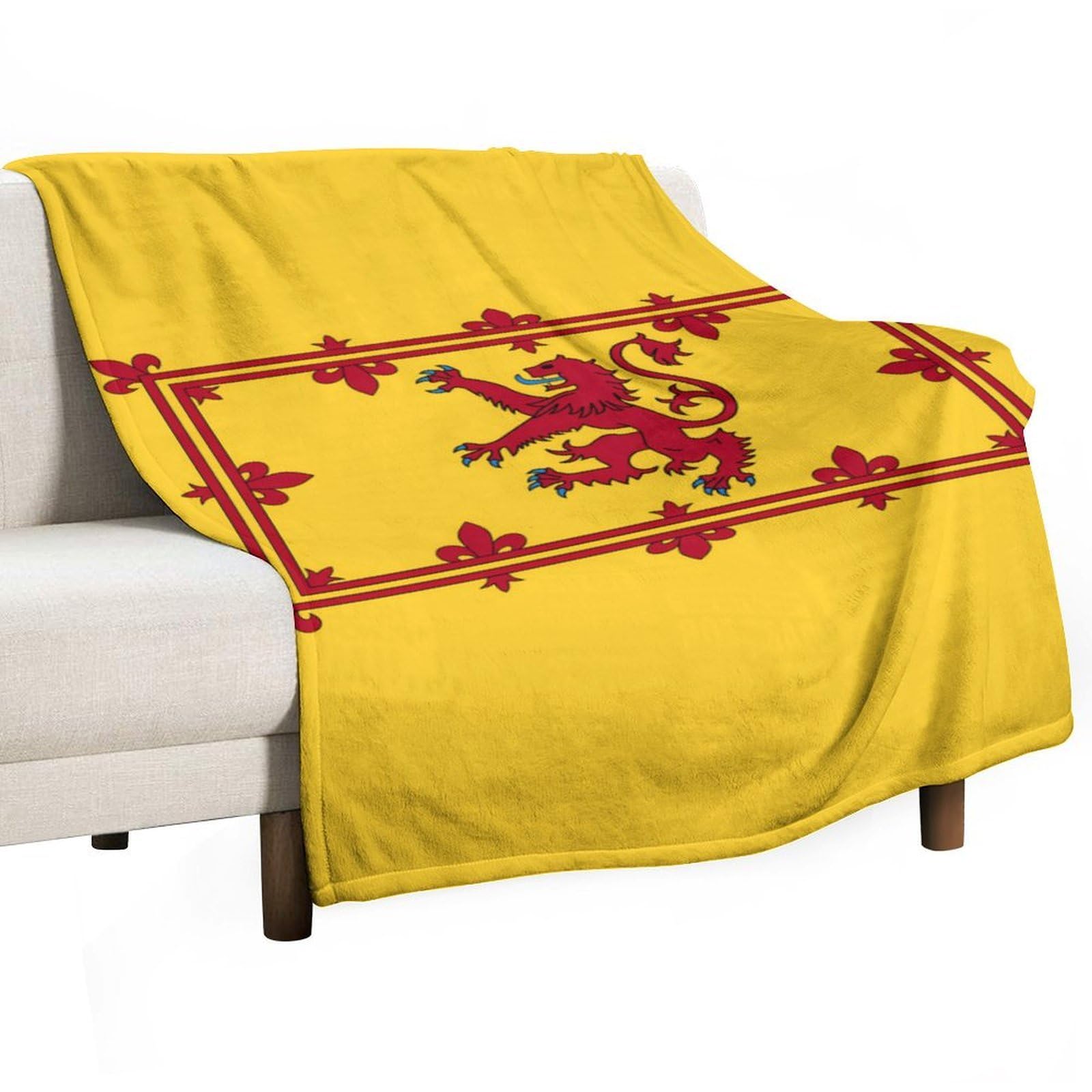 Cgsbngha Style Scotland Flag Flannel Fleece Blanket Lightweight Soft Throw Blankets For Sofa Couch Bed Chair