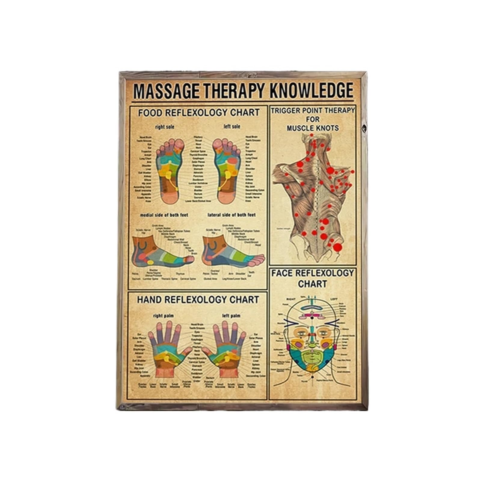 Toile de thérapie massage 40x60cm pour soulager le stress visuel et embellir vos murs