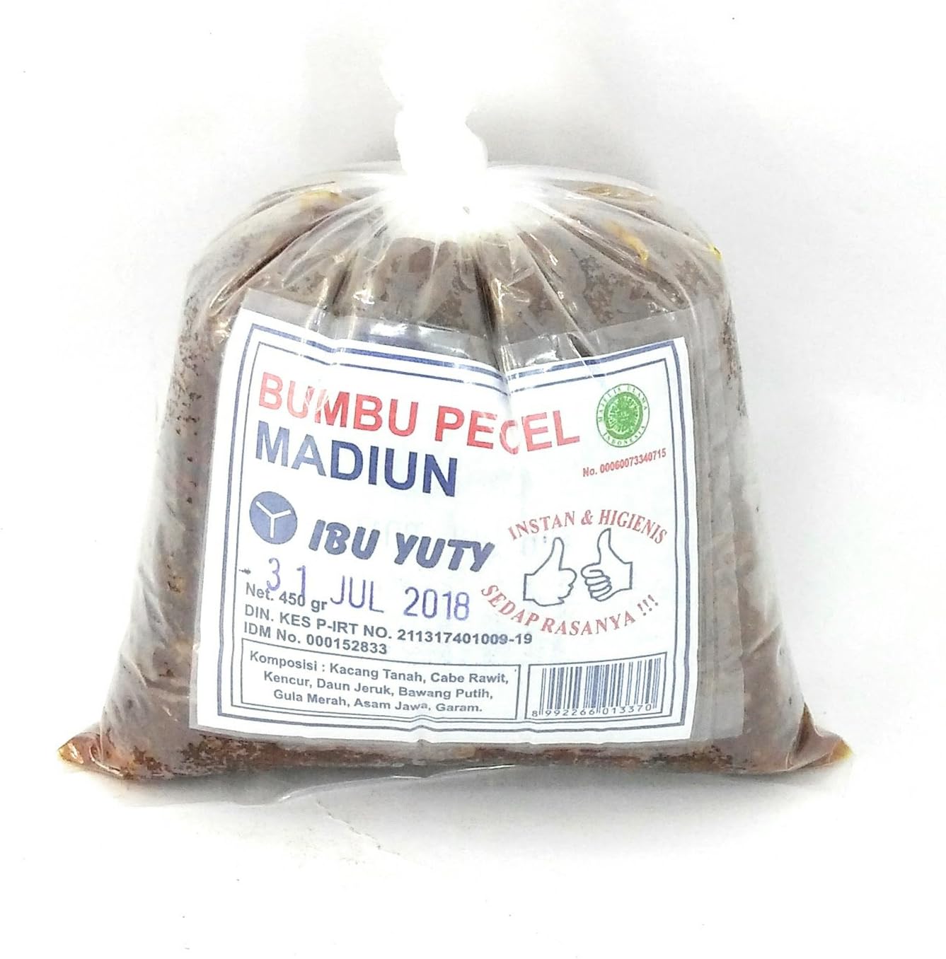 Ibu Yuti Sambel Pecel Madiun, 450 Gram