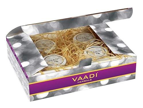 Miniatura 4 de Vaadi Herbals Kit facial – Kit facial plateado con polvo de plata pura, aceite de romero y lavanda, pasta de sándalo – TODO natural – Adecuado para