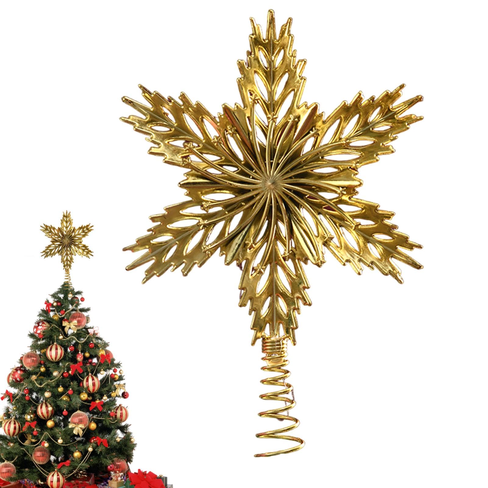 Amazon.co.jp: 星型クリスマスツリートッパー ラスティックグリッター