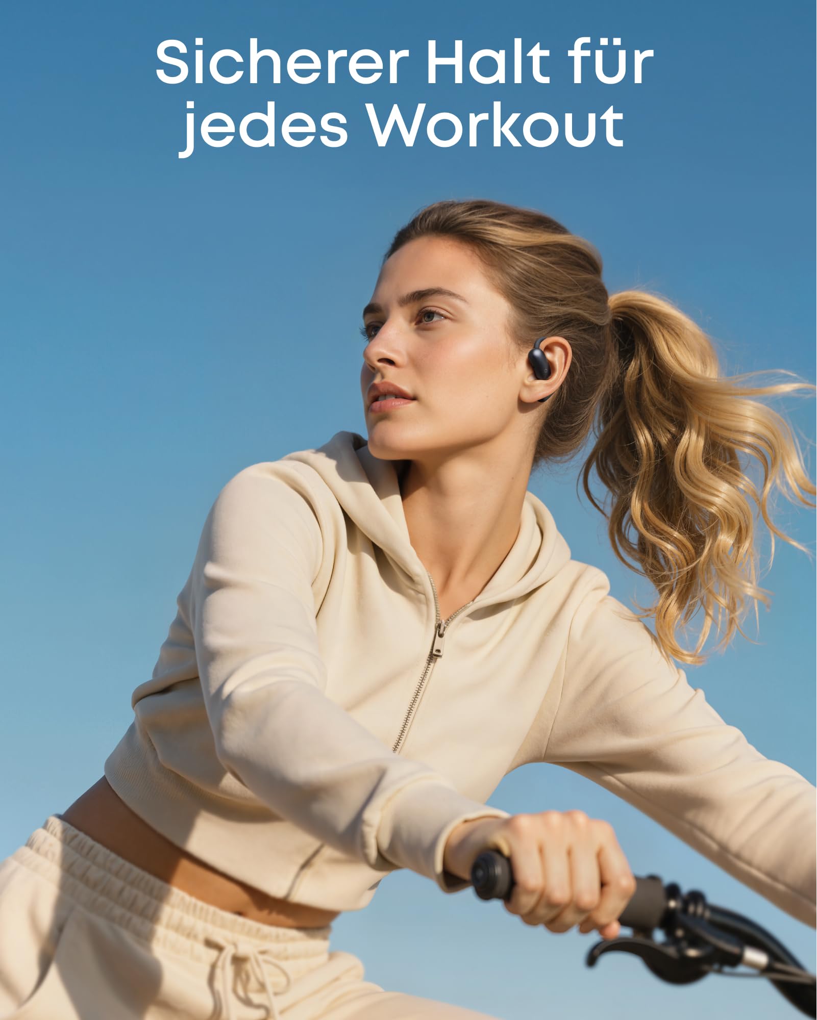 soundcore AeroFit 2 by Anker, Open-Ear Kopfhörer, KI-Übersetzung, anpassbare Ohrbügel, Fester Halt, tiefer Bass, Hi-Res Audio, 42h Spielzeit, Bluetooth 5.4, kabellos Laden, IP55, klare Anrufe durch KI