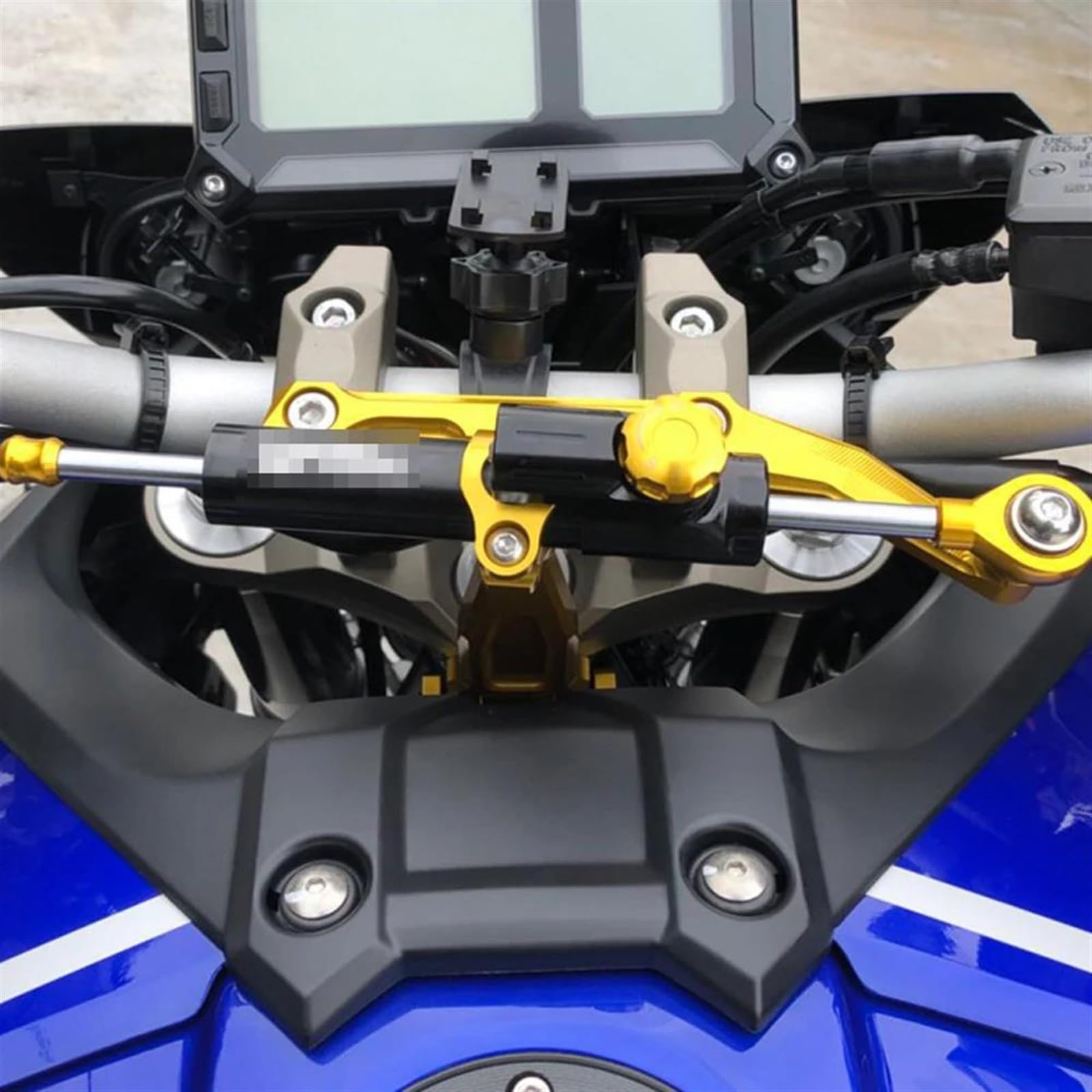 CNC mejorado Estabilizador De Amortiguador De Dirección De Motocicleta Para Yamaha FJ-09 MT-09 Tracer FJ09 MT09 2016-2020 Amortiguadores De Dirección Estabilizan El Kit De Soporte De Montaje(X-4)