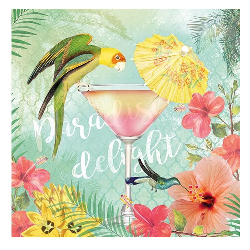 Ambiente3-Ply Printed Paper Napkins - Paradise Delight, Pack of 20 33 x 33cm