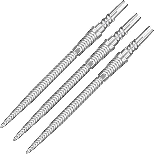 Target Darts Swiss Point Storm Nano Silver - Puntos de dardos de 1.024in