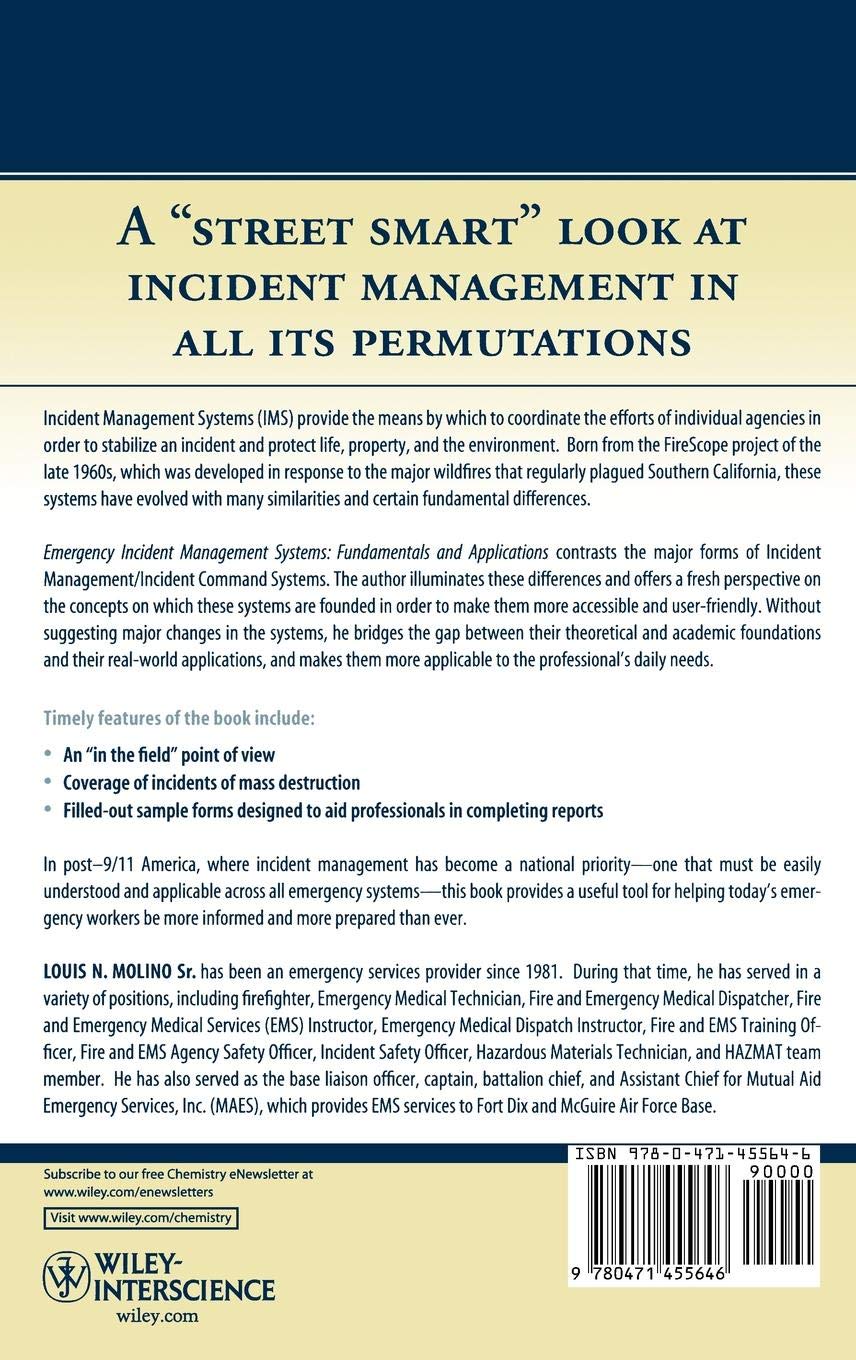 Emergency Incident Management Systems: Fundamentals and Applications