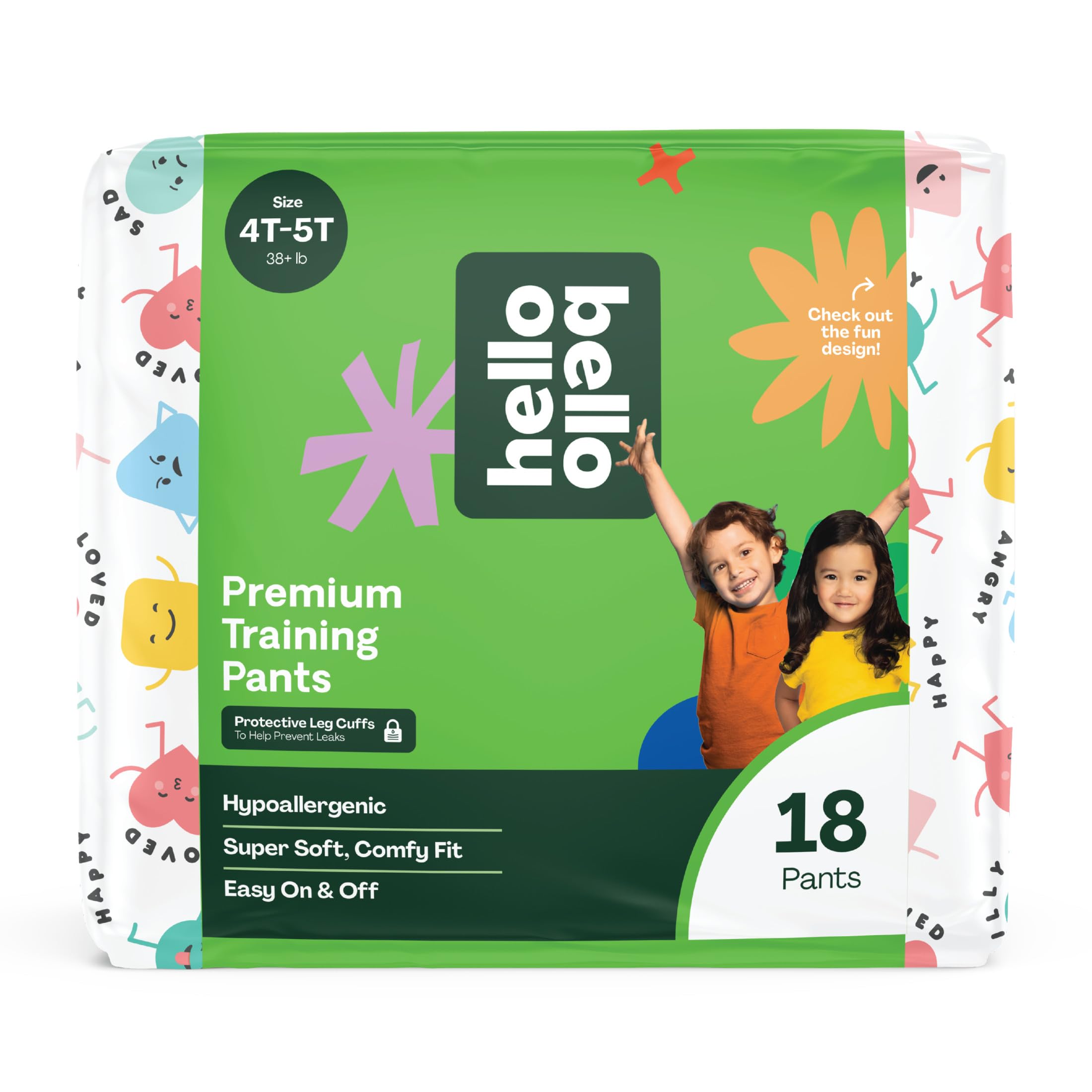 Hello Bello Training Pants (All About Feelings) 4T-5T, 18ct