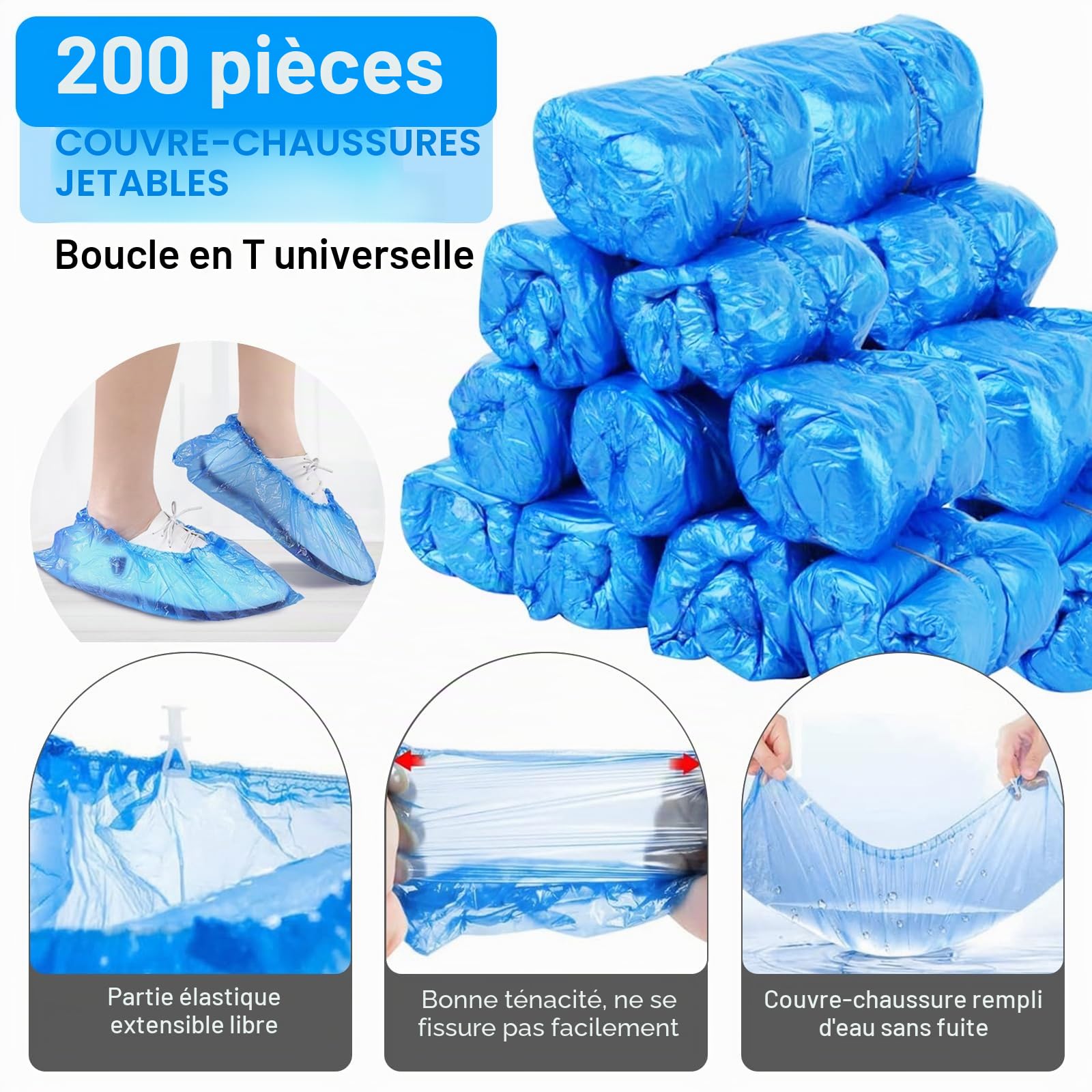 Couvre-chaussure Distributeur Automatique avec 200 PCS Chaussures Jetables | Distributeur Surchaussures pour Bureau, Usine, Maison, L'IntéRieur, Hôtels, Laboratoire