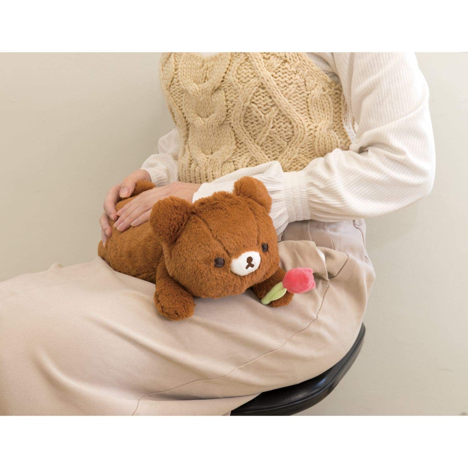 レア♪ リラックマ ねこねこひざのりぬいぐるみ チャイロイコグマ Amazon.co.jp: サンエックス リラックマ ｢ねこねこの湯