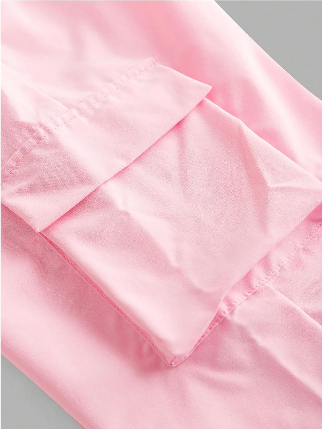 WDIRARA Girl's 2 Piece Bow Graphic Outfits Short Sleeve Crop Top and Wide Leg Cargo Pants Sets - Image 7