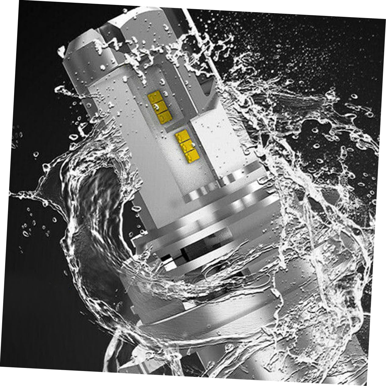 ABOOFAN Lampadina LED per Fari Auto H4 9003 55w 5000lm 6500k Argento in Lega di Alluminio 2 Pezzi per Veicolo Basso Consumo e Ampia Illuminazione Anteriore Lato Destro e Laterale