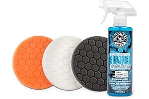C4 Chemical Guys HEX_3KIT_5 5.5" Buffing Pad Sampler Kit: Premium 4-Piece Combo Package