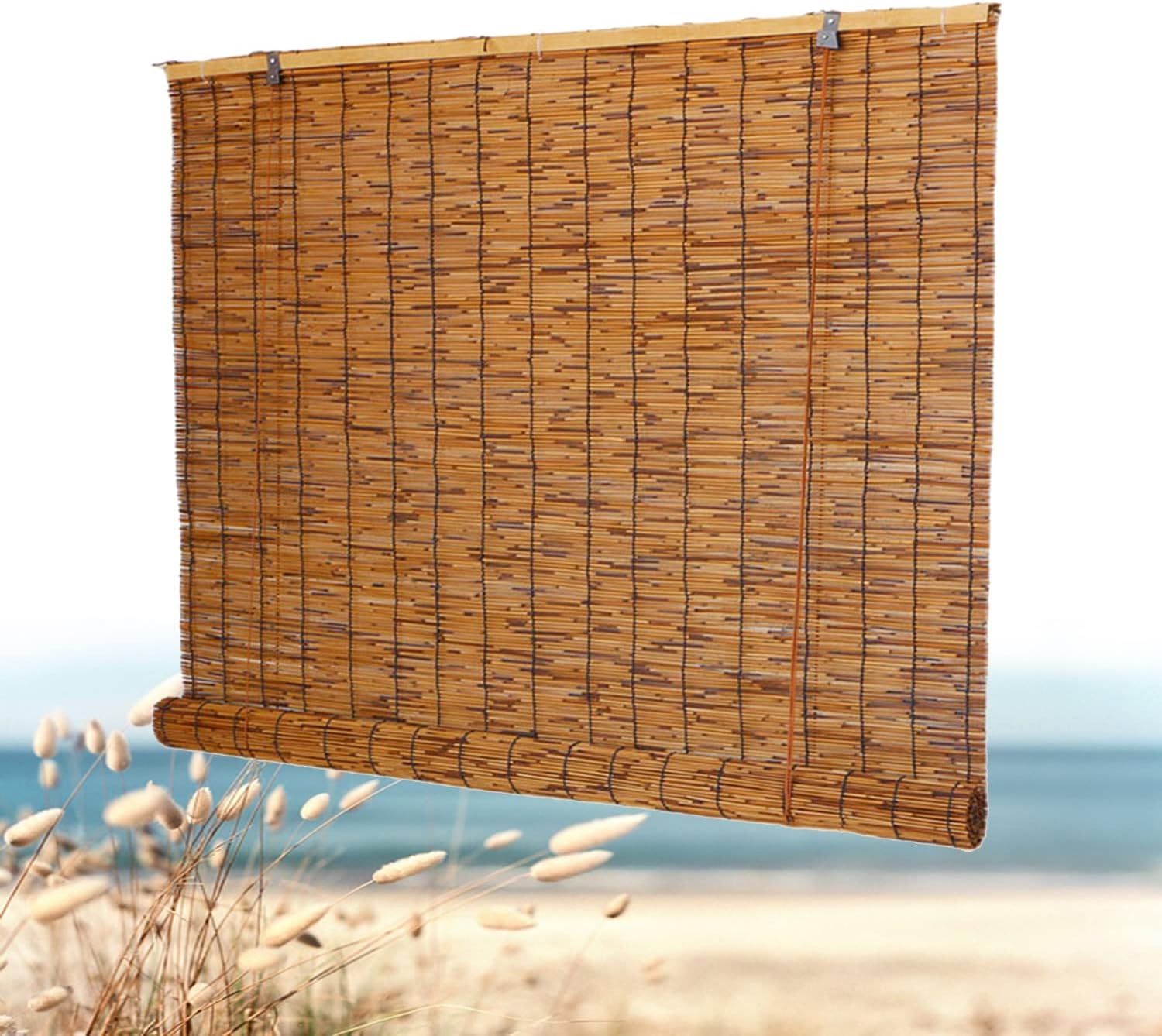 Bamboo Roll Up Blinds Outdoor Patio Porch Reed Shades with