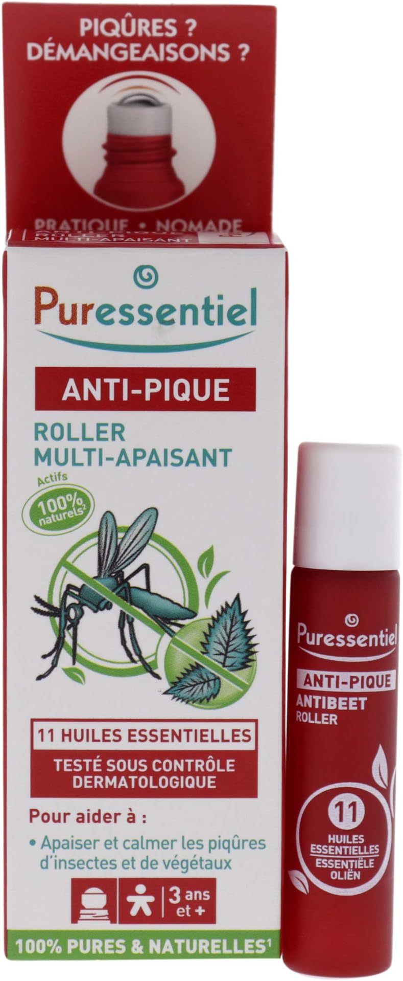 Anti-Sting Soothing Roll-on 5 ml - Bite & Sting from mosquitoes, bees, insects - 100% pure & natural essential oils with soothing properties, non phototoxic