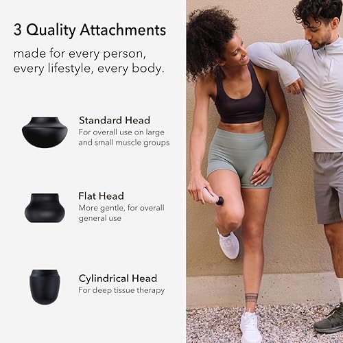 Miniatura 5 de Pistola de masaje pequeña, pistola de masaje de tejido profundo de mano, pistola de masaje de percusión compacta para atletas, pistola muscular