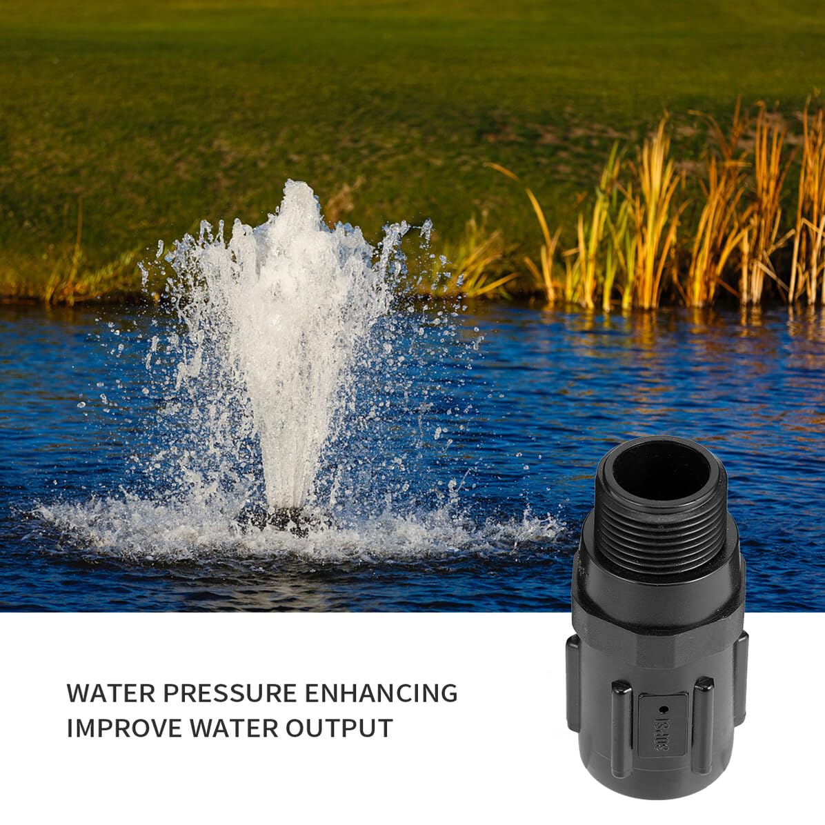 Régulateur de Pression D’arrosage Noir 30 Psi 3/4 Pouce Plastique