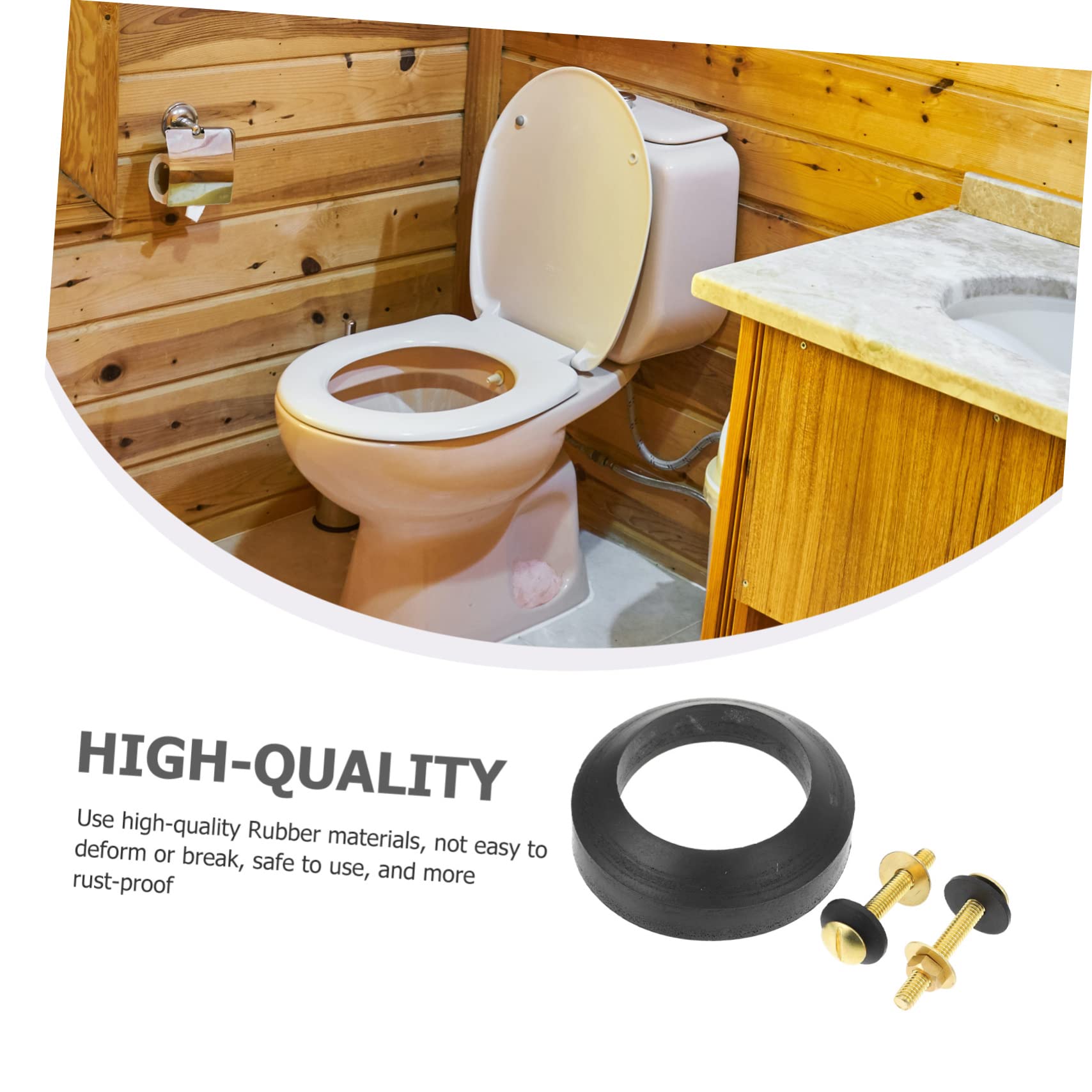 Hemobllo 3sätze Toilettenwasserspeicher Dichtungsring Hochwertige Gummidichtung Für Wc-wasserbehälter Installieren Langlebig Für Heim Und Bürogebrauch Geeignet Universelle Passform