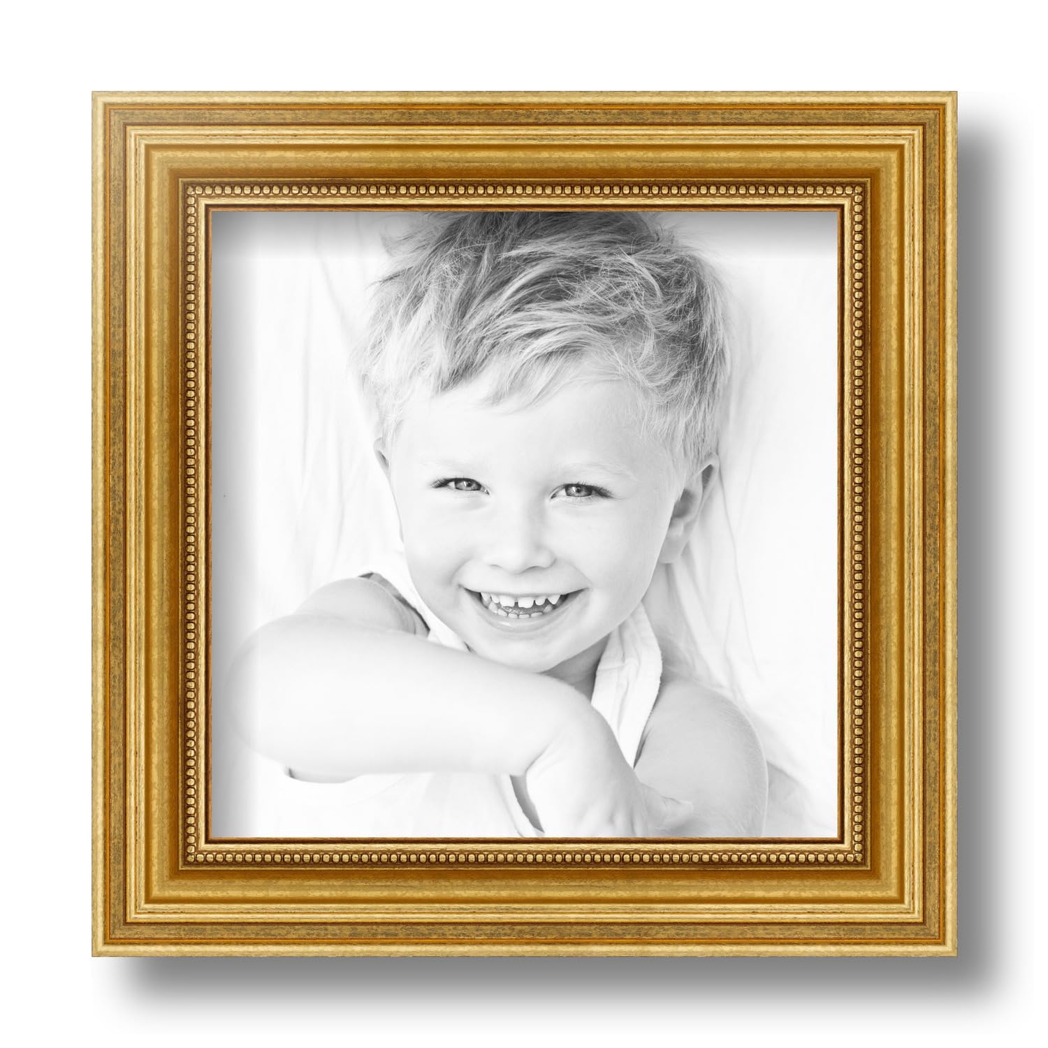 Amazon.com - ArtToFrames 7x7 inch Gold Foil on Pine Wood Picture