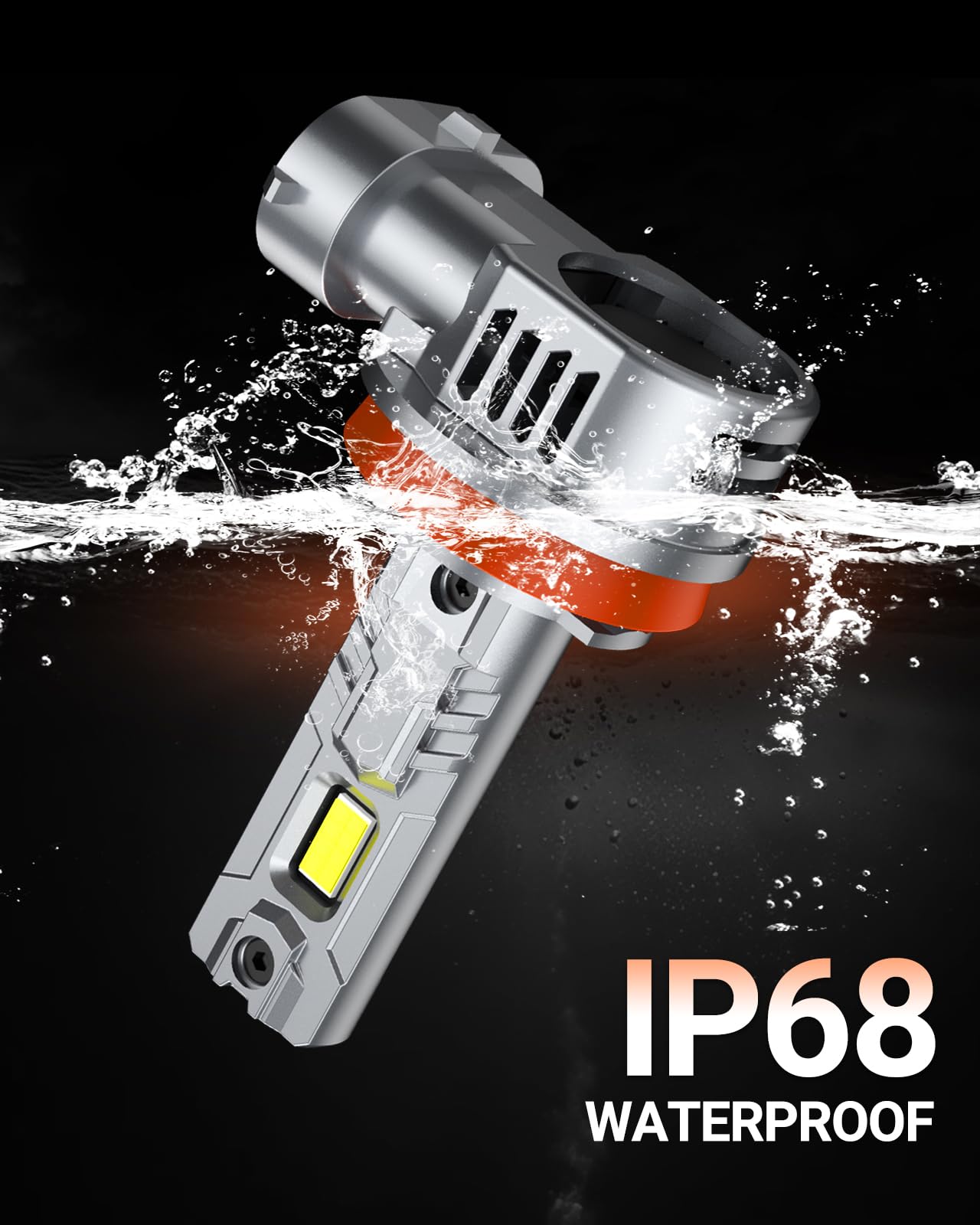 SEALIGHT Lampadine H11 Led H8 H9 LED 2024 più recenti Faro Auto Vehicle, 24000LM sostituzione alogena H11 design 1:1, plug-n-play, confezione da 2