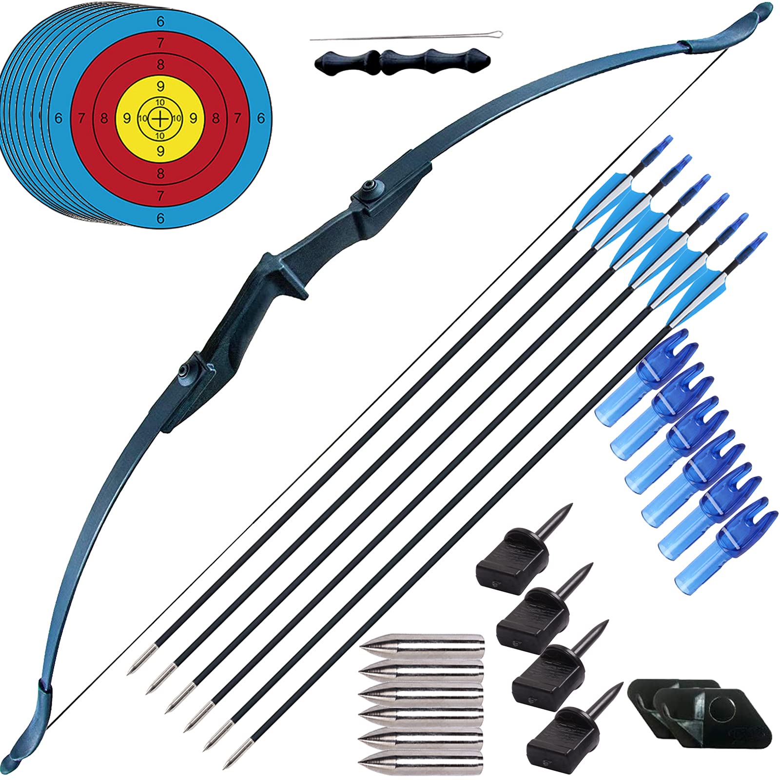 Buy JINGYUN Left Right Hand Bow for Beginner, Archery Set ,Recurve Bow