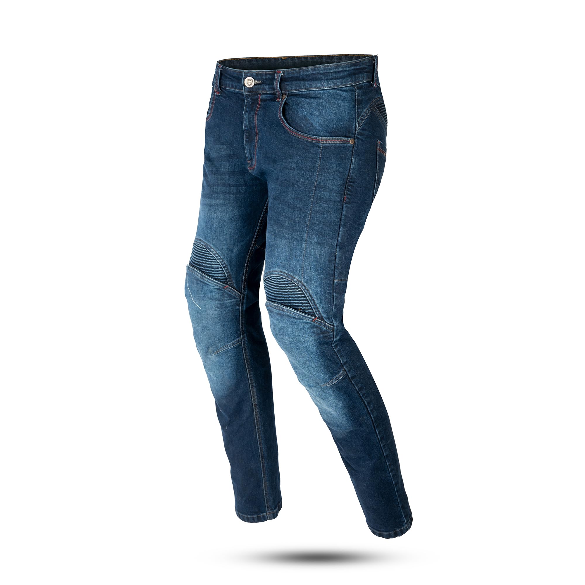 Maximo-Moto Men's Blue Motorcycle Denim Pants(Uk, Waist & Inseam, 30, 30, ), Kevlar Motorbike Jeans For Ce Armour Protected Motorbike Jeans, Denim Motorcycle Trousers For