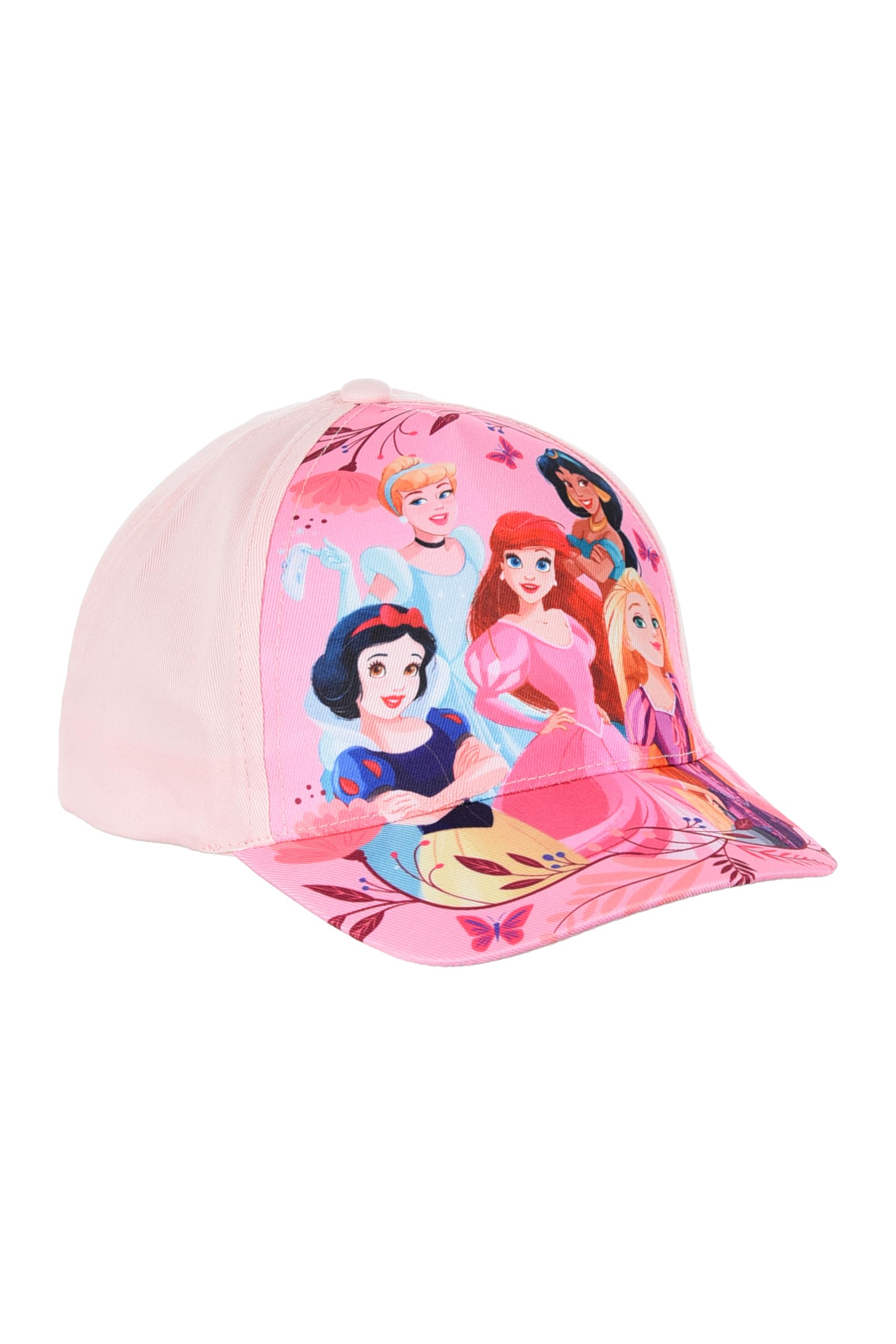 Disney Princesas Gorro para Niñas, Gorra de Beisbol de Verano Diseño Ariel Rapunzel Blancanieves Jasmin y Cenicienta, Regalo para Niñas