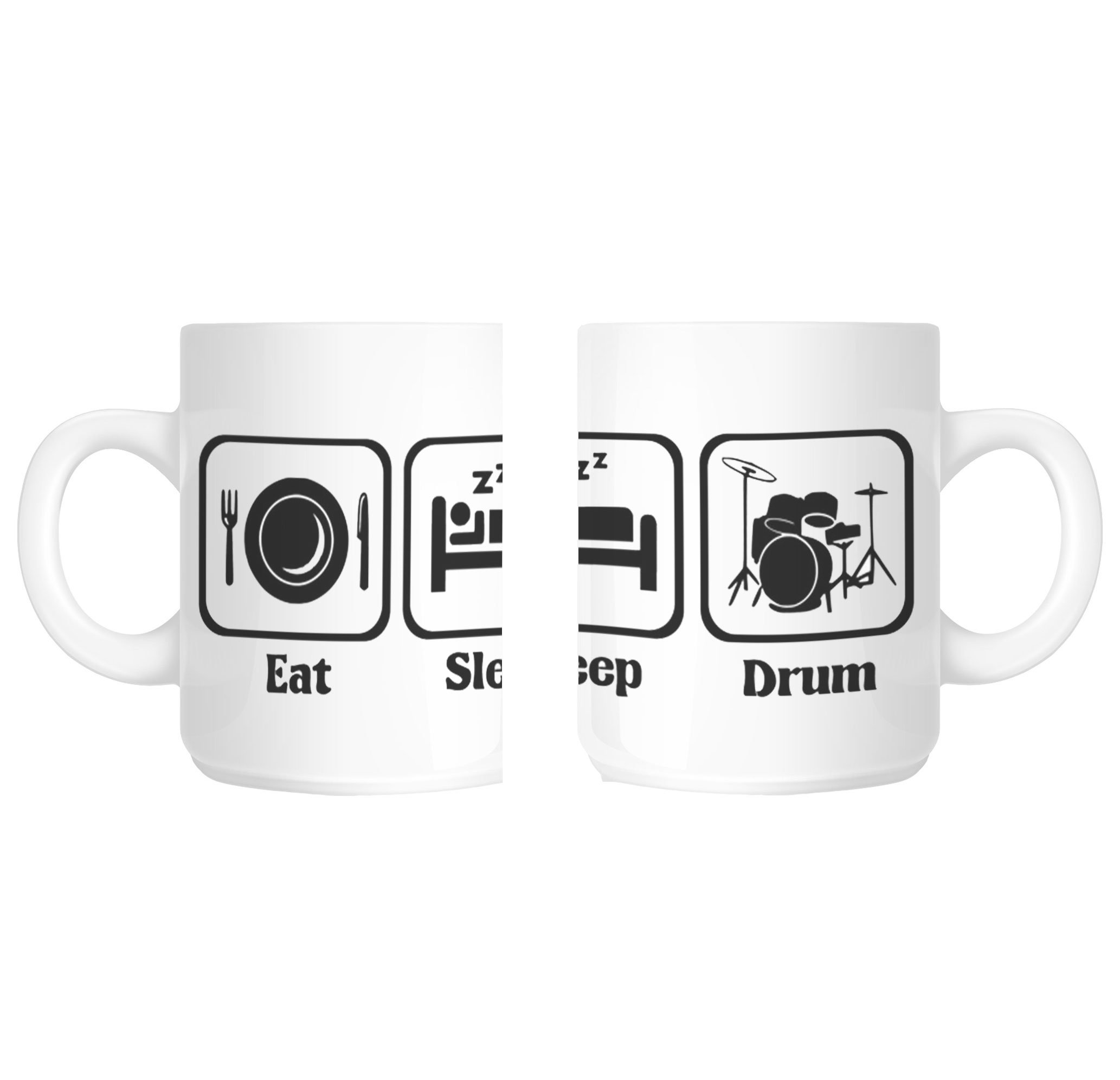 shaniztoons Eat sleep drummer drums gift mug