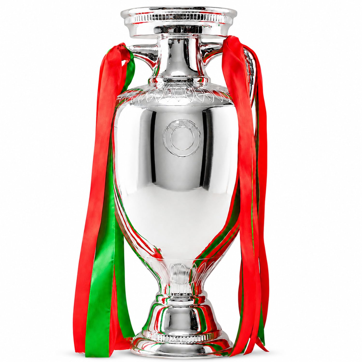 2024 Europapokal Fußball Trophäe Replik, Meisterschales Pokal | 5 Größen Fussball Meisterpokal aus Kunstharz, Souvenir Sammlerstück, Schreibtischdekoration, ideales Geschenk für Fans