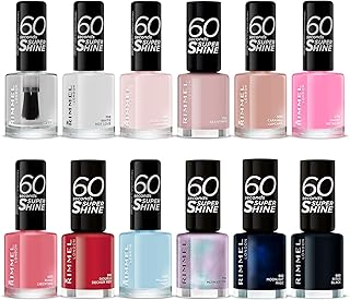 RIMMEL LONDON - 60 Seconds Super Shine Nail Polish Set - Super Glossy, U...