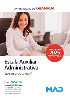 Escala Auxiliar Administrativa de la Universidad de Granada. Temario V