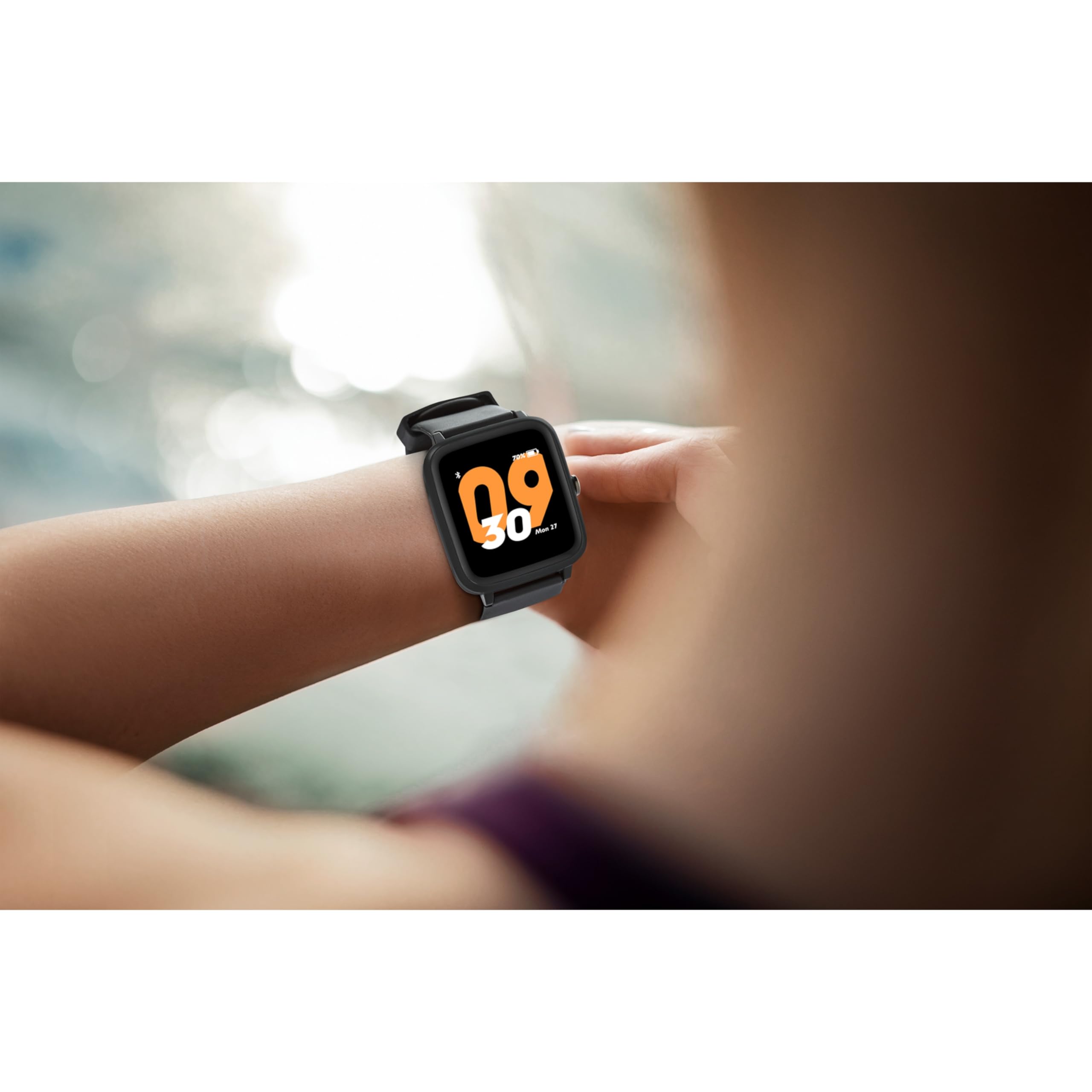 MEDION Fitnessuhr P4000 (GPS integriert, Fitness Tracker, Herzfrequenz, Schrittzähler, Schlaftracking, Farbdisplay, Wecker, Staub und Wassergeschützt)
