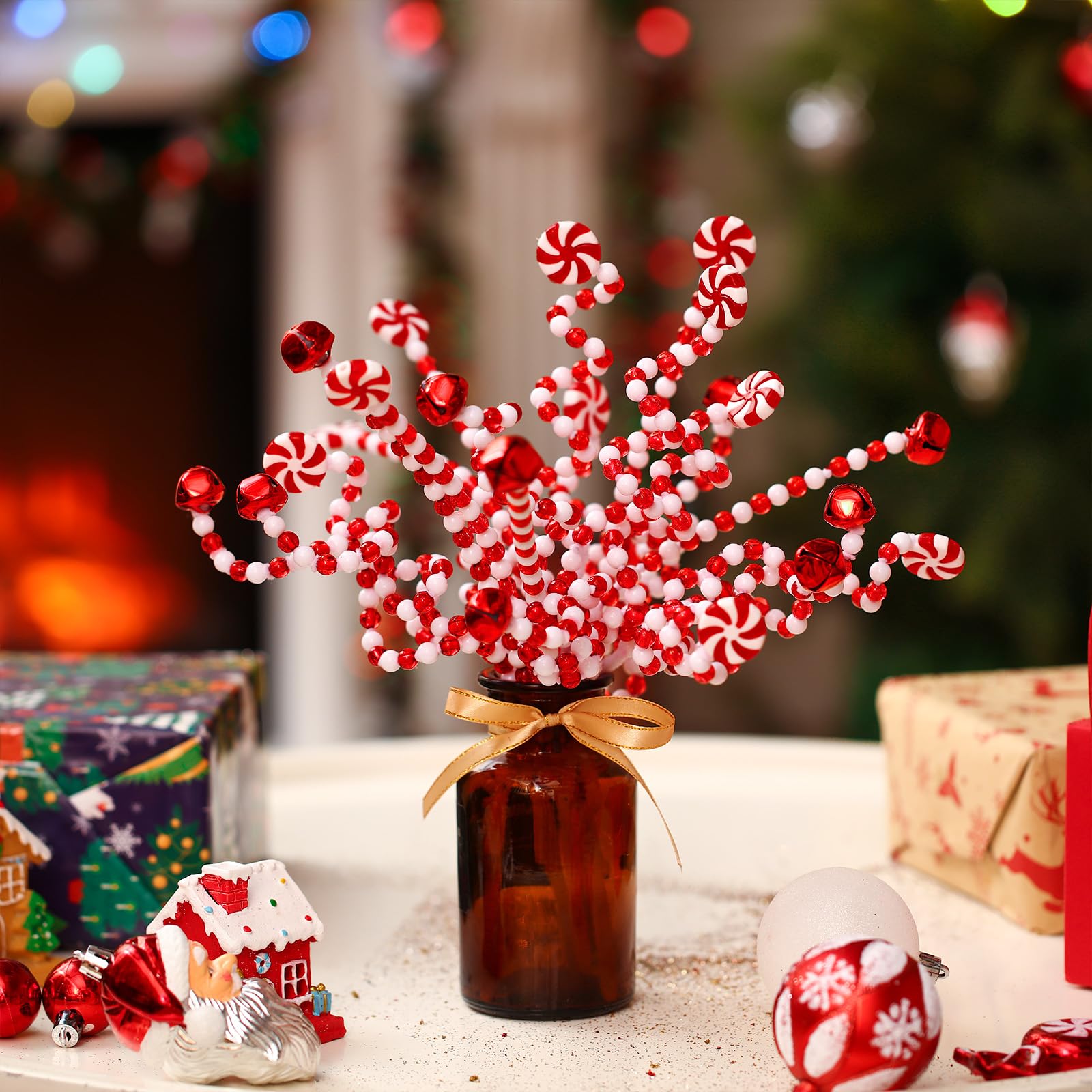 Amazon.com: Liliful 40 Pcs Christmas Candy Cane Hanging Ornament