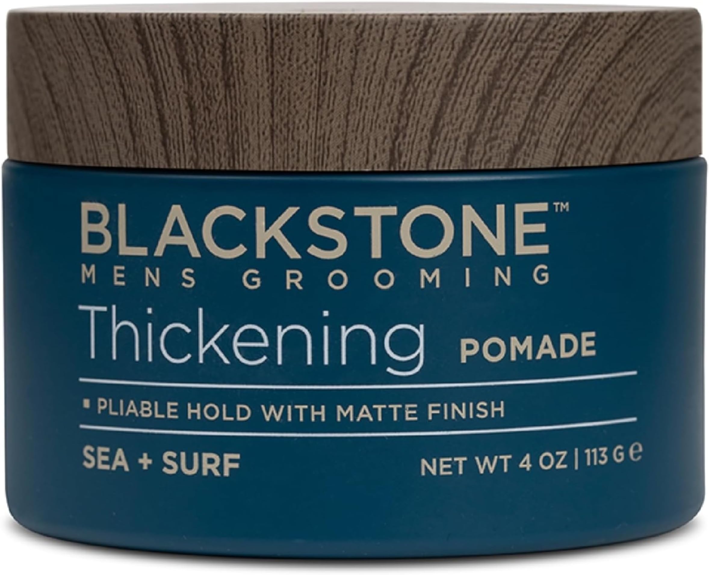 Men's Grooming Hair Thickening Pomade - Pliable Hold with Matte Finish | Paraben & | Sea + Surf Scent (4 Oz)