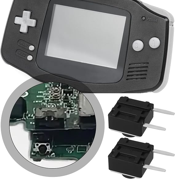 Create idea 10pcs 2pin Shoulder Trigger Micro Button L R Key Button Micro Switch Left Right Shoulder Trigger Compatible with Nintendo GBA SP/GBA/NDS/GBM