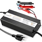 29.2V 20A LiFePO4 Battery Charger, 24V 20A Lithium Battery Charger with LED Indicators & Built-in Cooling Fan, Multi Safety Protections Fast Charging Support UL Certification