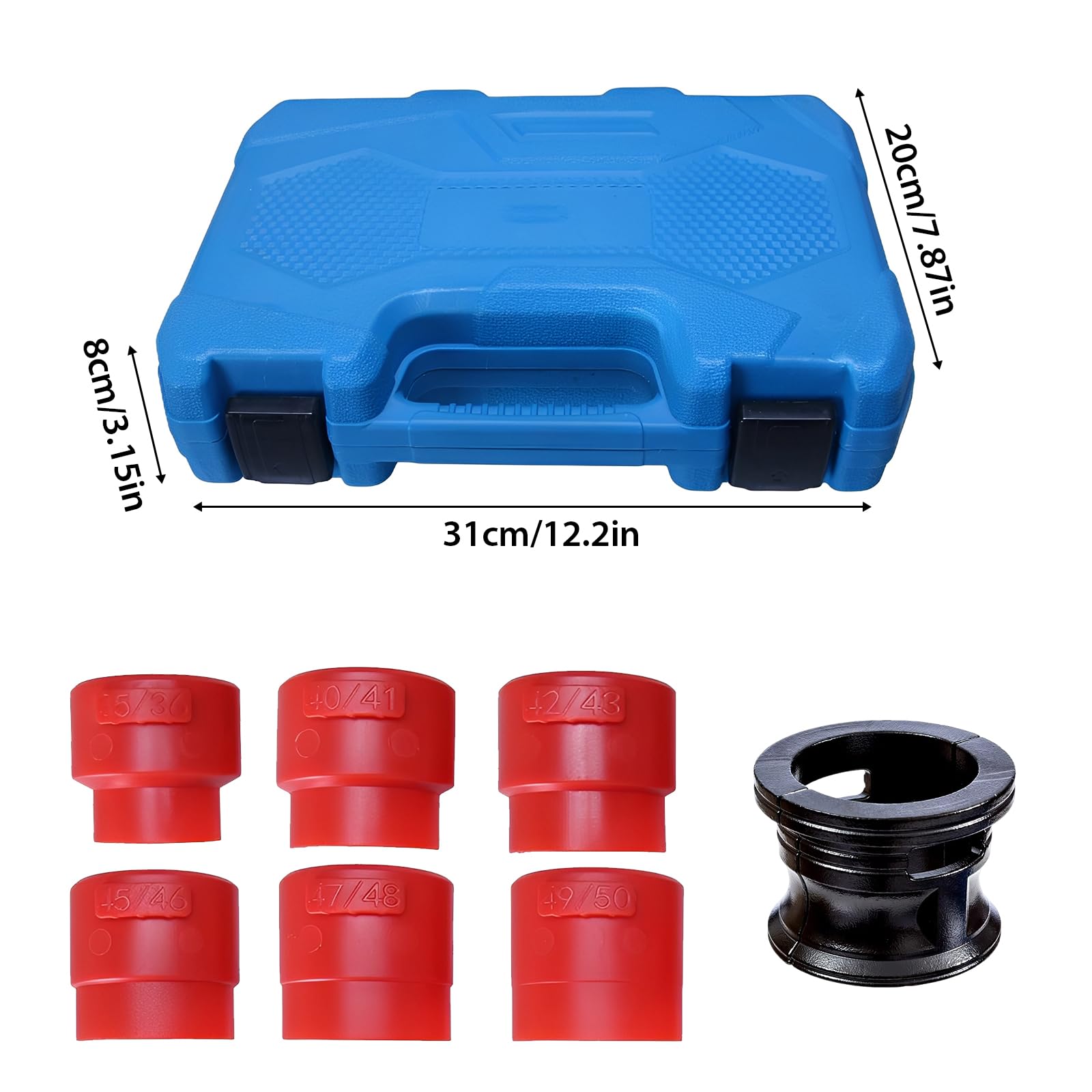 Set di 14 guarnizioni universali per moto, set di attrezzi per moto, 35 mm, 36 mm, 40 mm, 41 mm, 42 mm, 43 mm, 45 mm, 46 mm, 47 mm, 48 mm, 49 mm, 50 mm