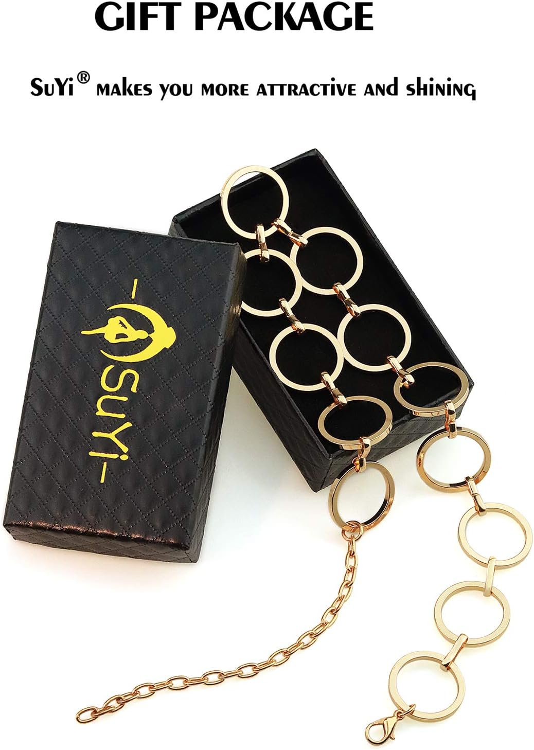 Suyi Choker Necklace - Simple Geometric Circle Choker Statement Clavicle Necklace for Women Necklace Jewerly - Image 7