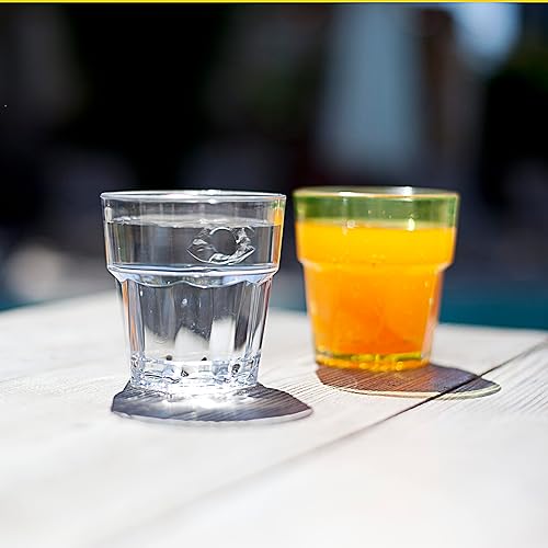 Miniatura 4 de Juego de 6 vasos irrompibles de agua potable prémium de 13.5 onzas, varios colores, reutilizables