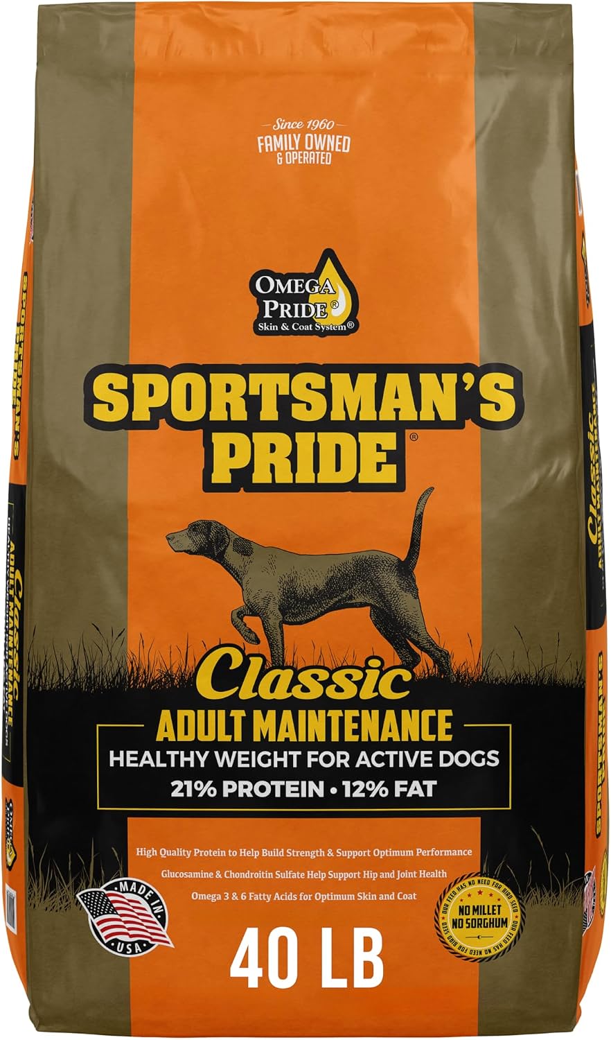 Sportsman's Pride Classic Adult Maintenance Natural Dry Dog Food, 40-lb Bag